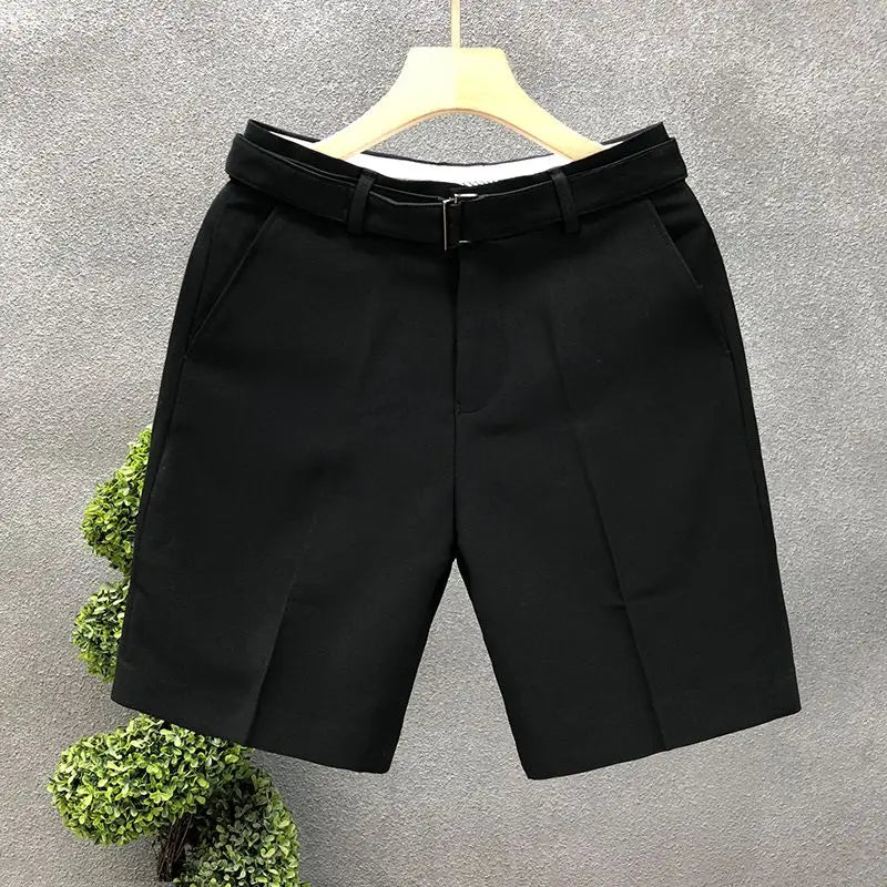 Casual Slim Fit Men's Suit Shorts Essential Stylish Summer New In Pant 2025 Korean Style Luxury Personalizate Male Short Pants