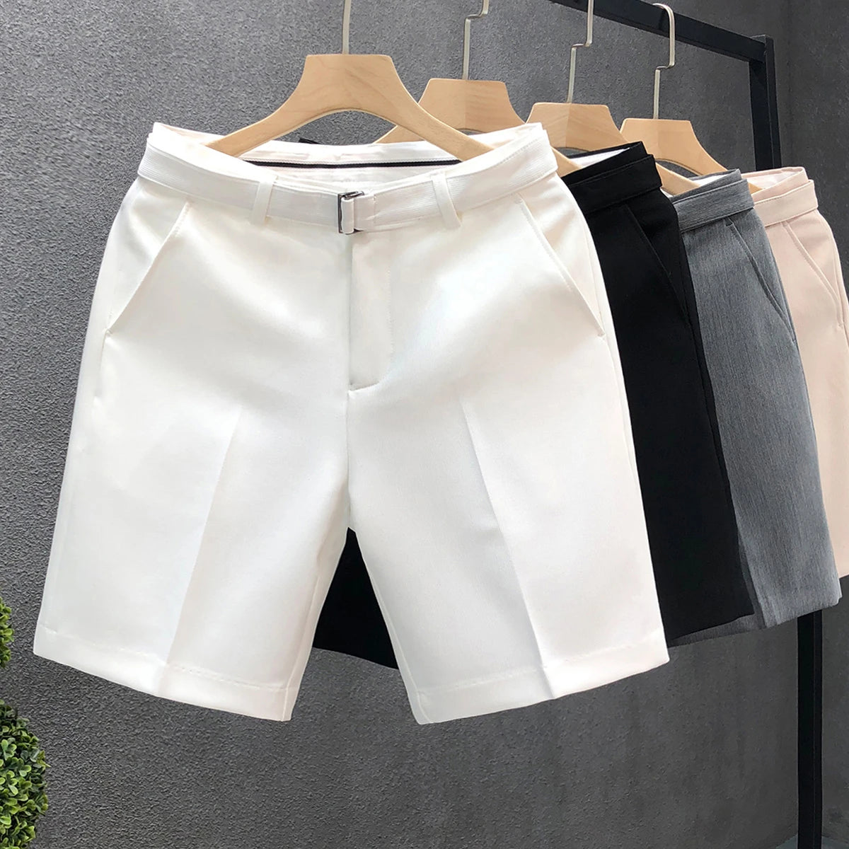 Casual Slim Fit Men's Suit Shorts Essential Stylish Summer New In Pant 2025 Korean Style Luxury Personalizate Male Short Pants