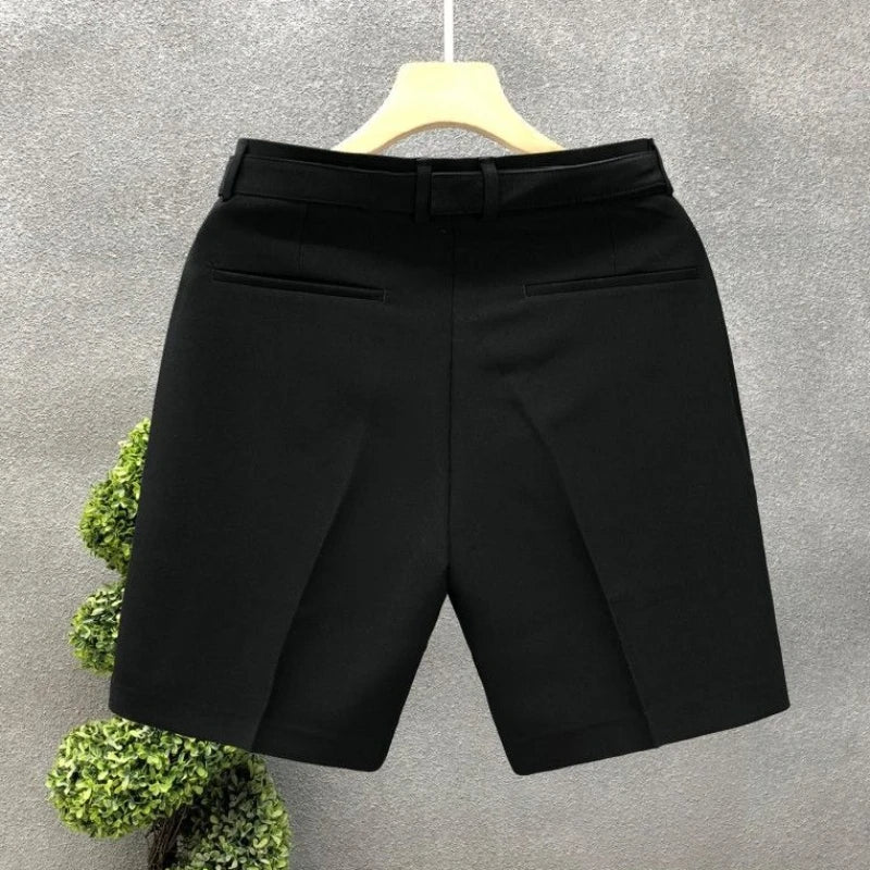 Casual Slim Fit Men's Suit Shorts Essential Stylish Summer New In Pant 2025 Korean Style Luxury Personalizate Male Short Pants